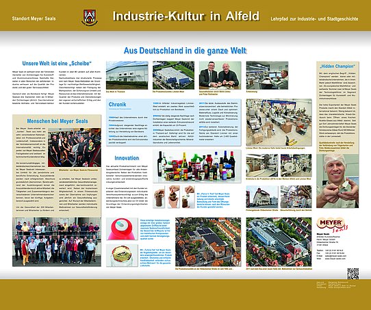 Industriekulturpfad Infotafel 1. Meyer Seals Deutschland 