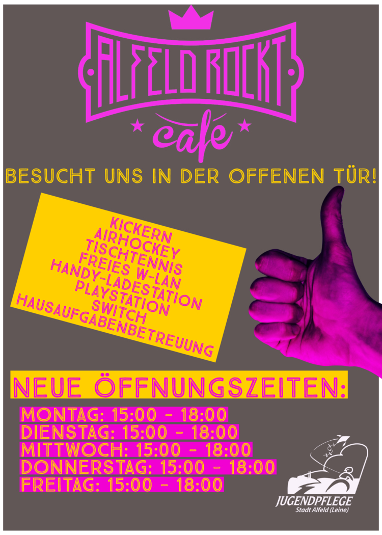 Flyer Jugendpflege Stadt Alfeld (Leine)