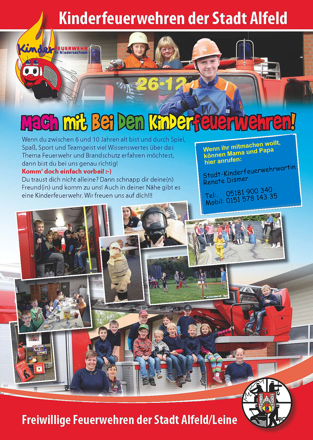 Infoblatt Kinderfeuerwehr