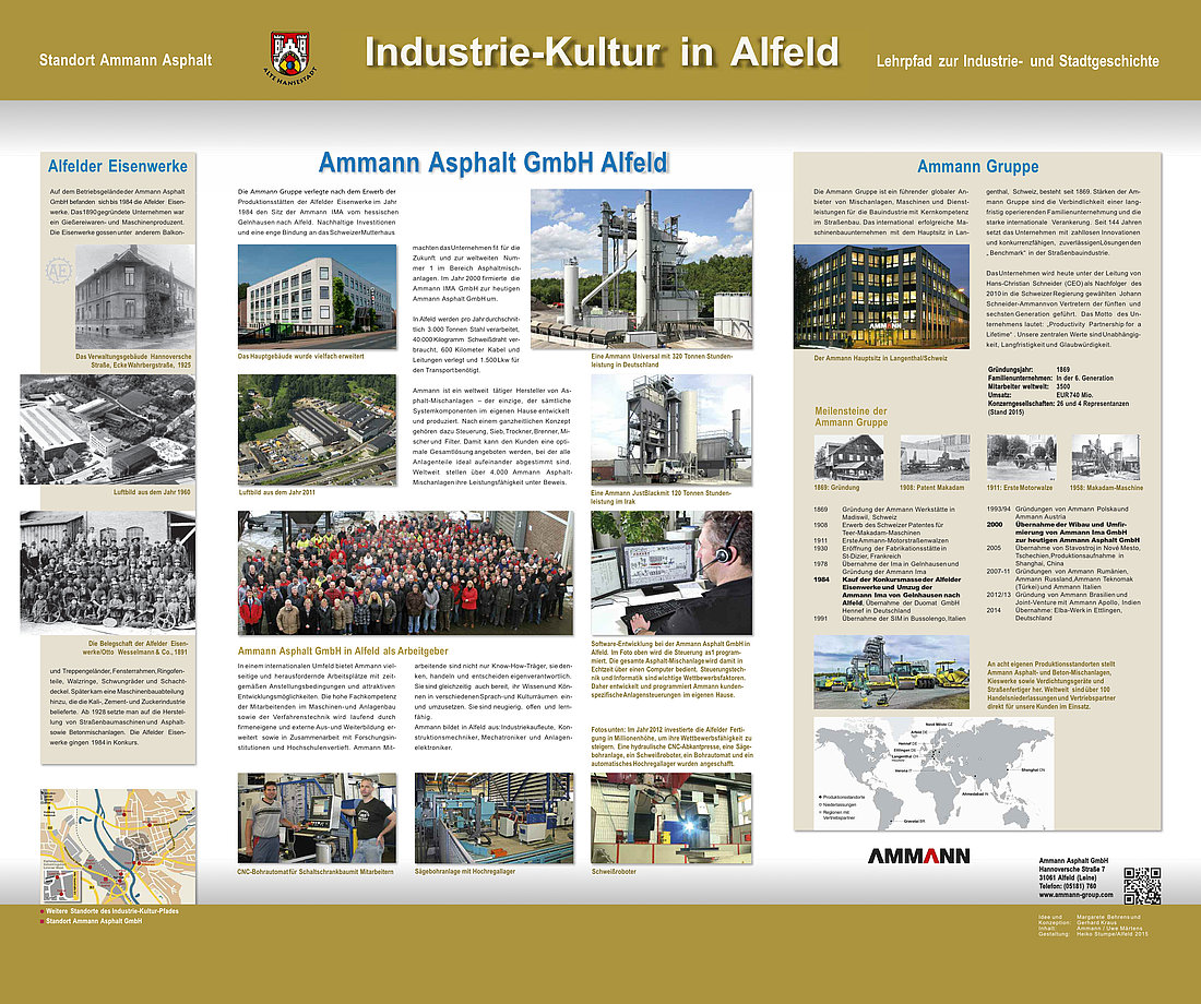 Industriekulturpfad Infotafel Ammann Asphalt GmbH 