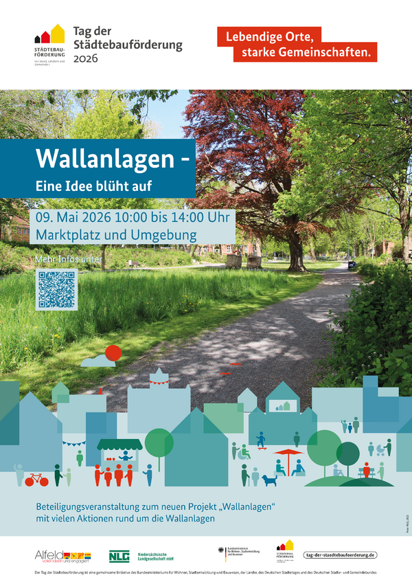 Plakat Tag der Städtbauförderung_Wallanlagen Alfeld 