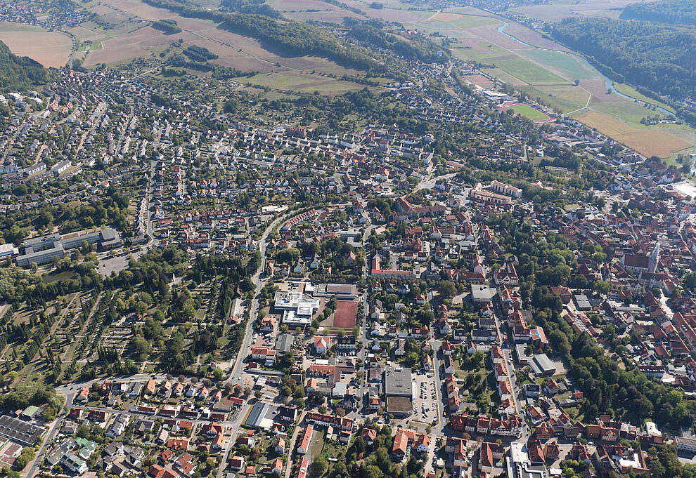 Luftbild der Alfelder Innenstadt © Quintel & Schütz Luftbild der Alfelder Innenstadt © Quintel & Schütz