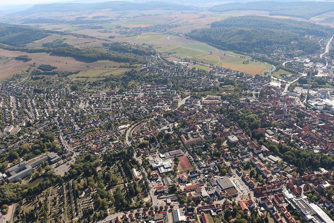 Luftbild der Altstadt Alfeld © Matthias Quintel 