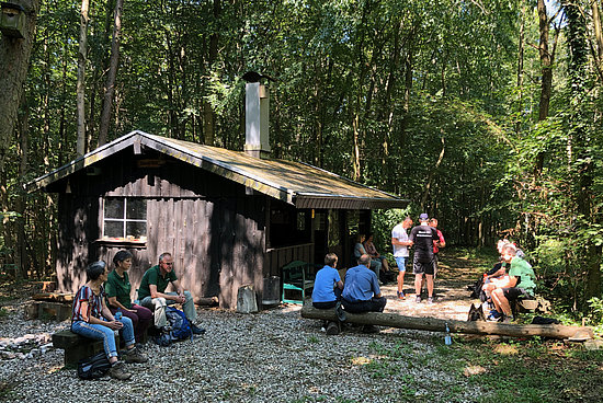 Die Reuberghütte bei der Ith-Hils-Wanderung in 2019 @ hgscharf