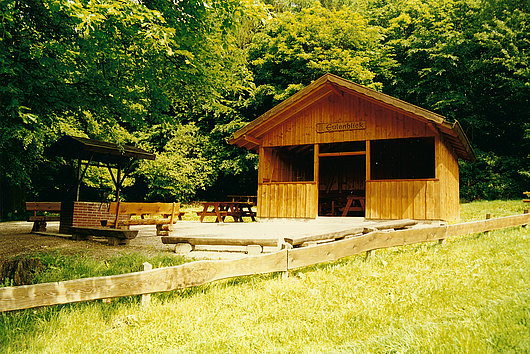 Eulenblickhütte über Hörsum mit Grillplatz, Wanderhütte
