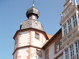 Der viergeschossige Erker